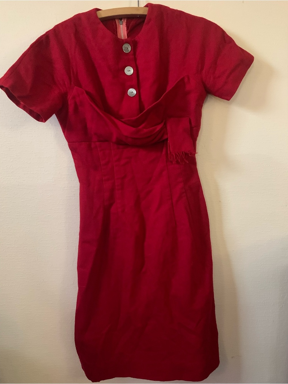 Vintage Ruby Red bombshell beauty dress